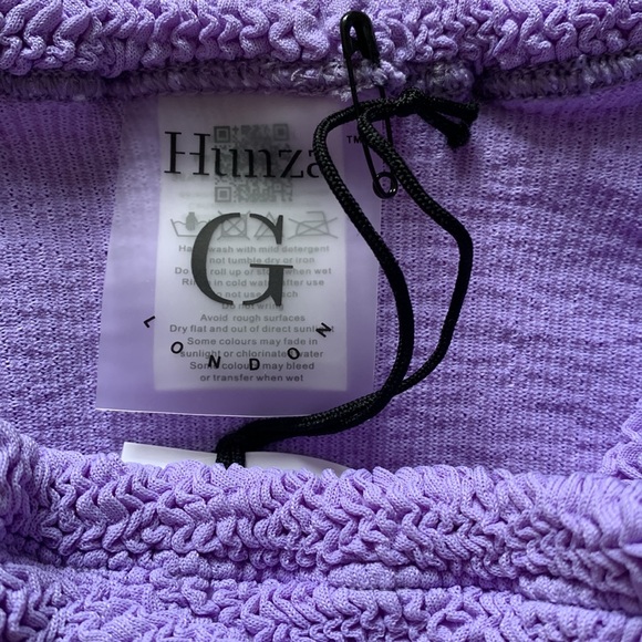 NWT Hunza G Duo Chelsea bikini in lilac/bubble gum - Picture 8 of 9